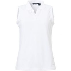 Damski tank top Abacus LDS Victoria Drycool. Białe topy ABACUS, bez wzorów, bez kołnierzyka, bez ramiączek. Za 259.35 zł.