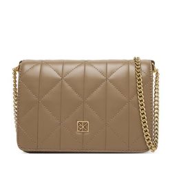 Torebka Calvin Klein. Brązowe torebki klasyczne Calvin Klein, bez wzorów, bez dodatków. Za 449.99 zł.