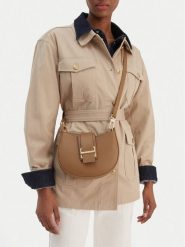 GINO ROSSI Torebka C-1-3 Brązowy. Brązowe torebki klasyczne Gino Rossi, bez wzorów, z materiału, bez dodatków. Za 179.99 zł.