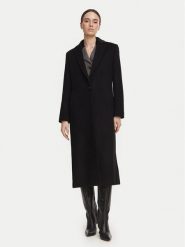 Marella Płaszcz wełniany Pavido 2623016031 Czarny Loose Fit. Czarne płaszcze Marella, na zimę, bez wzorów, z wełny, bez kaptura. Za 3,109.00 zł.