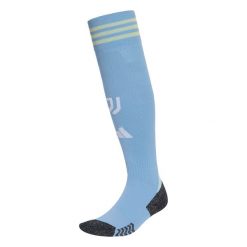 Skarpety wyjazdowe Juventus 25/26. Niebieskie skarpety Adidas, bez wzorów. Za 99.95 zł.