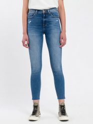 Cross Jeans Dżinsy - Skinny fit - w kolorze niebieskim rozmiar: W32/L30. Niebieskie jeansy Cross Jeans, l, z aplikacjami, z podwyższonym stanem. Za 66.16 zł.