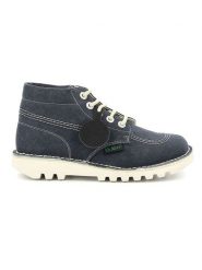 Kickers Botki "Kick hi" w kolorze granatowo-kremowym rozmiar: 40. Brązowe botki Kickers, bez wzorów, bez obcasa, bez zapięcia. Za 303.06 zł.