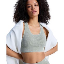 Stanik sportowy damski CHILLOUT SEAMLESS WASHED. Zielone bielizna sportowa Roxy, l, bez wzorów, z elastanu. Za 189.99 zł.