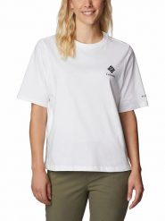 Columbia Koszulka "North Cascades™" w kolorze białym rozmiar: M. Białe bluzki Columbia, m, bez wzorów, z bawełny, bez kołnierzyka, bez ramiączek. Za 74.99 zł.