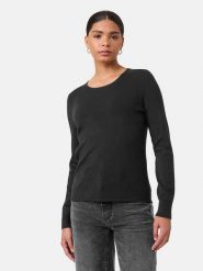 TAIFUN Sweter w kolorze czarnym rozmiar: 44. Czarne golfy Taifun, s, bez wzorów, z wiskozy, bez ramiączek. Za 149.95 zł.