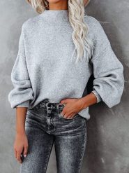 Milan Kiss Sweter w kolorze szarym rozmiar: S. Szare swetry Milan Kiss, s, bez wzorów, bez ramiączek. Za 174.02 zł.