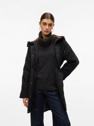 Vero Moda Parka w kolorze czarnym rozmiar: S. Czarne parki Vero Moda, s, bez kaptura. Za 215.21 zł.
