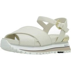 Sandały LIU-JO MAXI WONDER 11 Biały. Białe sandały Liu Jo, bez wzorów, ze skóry, sportowe, bez obcasa, bez zapięcia. Za 480.99 zł.