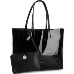 Torebka COCCINELLE - ER6 Andromeda Suede E1 ER6 18 01 01 Noir 001. Czarne shopper Coccinelle, bez wzorów, ze skóry, klasyczne, na ramię, bez dodatków. Za 1,499.00 zł.