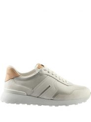 Högl Skórzane sneakersy "Tony" w kolorze biało-srebrnym rozmiar: 41,5. Białe trampki Högl, bez wzorów, bez zapięcia. Za 374.23 zł.