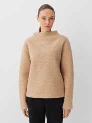 Someday Sweter w kolorze beżowym rozmiar: M. Brązowe swetry someday., m, bez wzorów, bez ramiączek. Za 167.28 zł.
