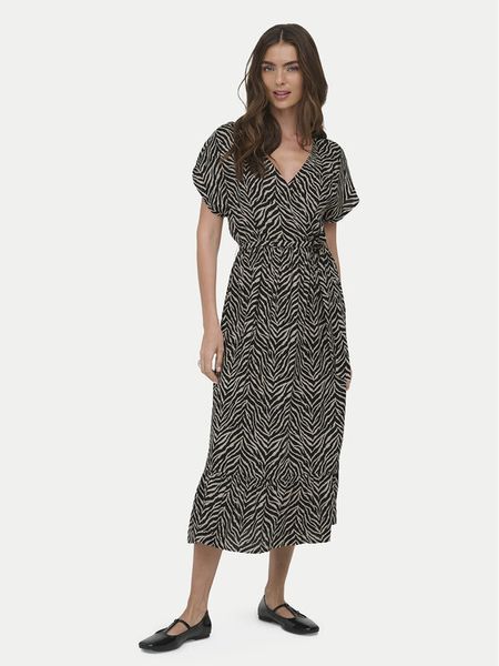 ONLY Sukienka codzienna Zilla Adele 15357778 Czarny Regular Fit. Czarne sukienki Only, na co dzień, s, bez wzorów, z wiskozy, bez kołnierzyka, bez ramiączek, proste. Za 123.99 zł.