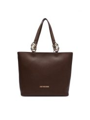 LOVE MOSCHINO Torebka JC4005PP1PLB0300 Brązowy. Brązowe shopper Love Moschino, bez wzorów, ze skóry, bez dodatków. Za 1,009.00 zł.