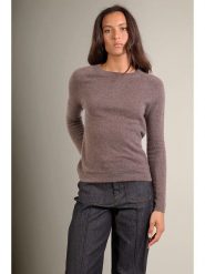 Perfect Cashmere Kaszmirowy sweter "Whitney" w kolorze szarobrązowym rozmiar: M. Brązowe swetry Perfect Cashmere, m, bez wzorów, z kaszmiru, bez ramiączek. Za 392.45 zł.