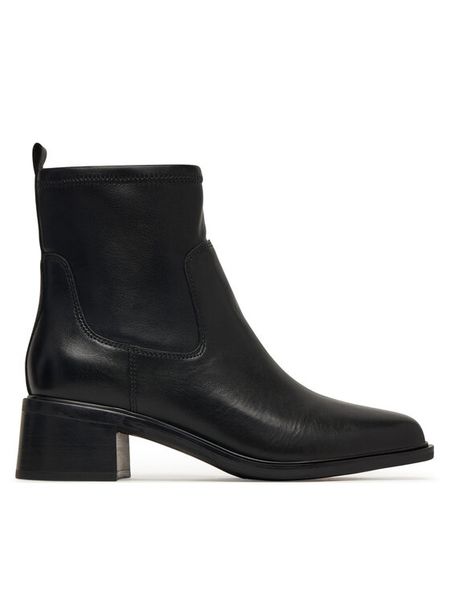 Aldo Botki Tywyn 14116735 Czarny. Czarne botki Aldo, bez wzorów, ze skóry, bez obcasa, na słupku, bez zapięcia. Za 679.99 zł.