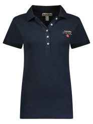 ANAPURNA Koszulka polo "Kelodana" w kolorze granatowym rozmiar: XXL. Niebieskie bluzki ANAPURNA, xxl, bez wzorów, z bawełny, bez kołnierzyka, bez ramiączek. Za 91.99 zł.