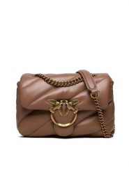 PINKO Torebka Love Mini Puff Cl AI 23-24 PLTT 100039 A0F2 Beżowy. Brązowe torebki klasyczne Pinko, bez wzorów, ze skóry, bez dodatków. Za 1,119.00 zł.