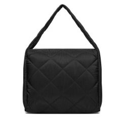 Torebka Roxy. Czarne shopper Roxy, bez wzorów, bez dodatków. Za 79.99 zł.