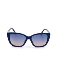 Swarovski Damskie okulary przeciwsłoneczne w kolorze niebieskim rozmiar: 54. Niebieskie okulary przeciwsłoneczne SWAROVSKI, bez wzorów, z tworzywa sztucznego. Za 328.65 zł.