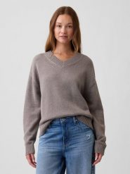 GAP Sweter w kolorze szarobrązowym rozmiar: XS. Brązowe swetry GAP, xs, bez wzorów, bez ramiączek. Za 189.95 zł.