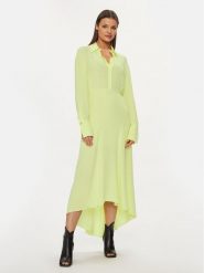 Patrizia Pepe Sukienka codzienna 8A1271/A8I1-G568 Żółty Regular Fit. Żółte sukienki Patrizia Pepe, na co dzień, bez wzorów, z wiskozy, bez kołnierzyka, bez ramiączek, proste. Za 709.99 zł.