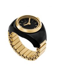 Fossil Zegarek Watch Ring ES5413 Czarny. Czarne, analogowe zegarki Fossil. Za 689.99 zł.