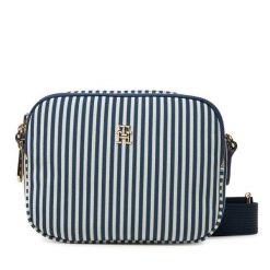 Torebka Tommy Hilfiger. Niebieskie listonoszki TOMMY HILFIGER, bez wzorów, bez dodatków. Za 229.99 zł.