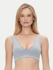 Tommy Hilfiger Biustonosz top UW0UW05726 Niebieski. Niebieskie biustonosze TOMMY HILFIGER, xl, bez wzorów, z bawełny, bez kołnierzyka, bez ramiączek. Za 159.99 zł.