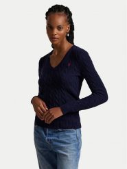 Polo Ralph Lauren Sweter 211971866003 Granatowy Slim Fit. Niebieskie swetry Polo Ralph Lauren, xl, bez wzorów, z wełny, bez ramiączek. Za 989.99 zł.