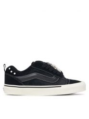 Vans Tenisówki Knu Skool VN000D6ZBLA1 Czarny. Czarne trampki Vans, bez wzorów, ze skóry, bez zapięcia. Za 449.99 zł.