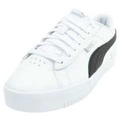 Trampki Damskie Skóra Sportowe Jada. Białe obuwie sportowe Puma, ze skóry, bez zapięcia, trekkingowe. Za 218.99 zł.