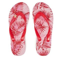 Japonki Liu Jo. Czerwone klapki Liu Jo, bez wzorów, bez obcasa. Za 179.99 zł.