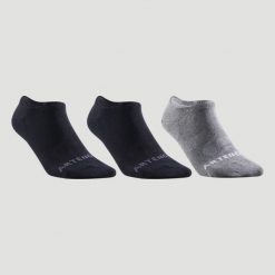 Skarpety sportowe tenis Artengo RS160 Low 3 pary. Czarne skarpety ARTENGO, bez wzorów, z bawełny. Za 29.99 zł.