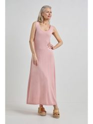 Josephine & Co Sukienka "Jeske" w kolorze jasnoróżowym rozmiar: M. Różowe sukienki Josephine & Co, na co dzień, m, bez wzorów, z wełny, bez kołnierzyka, bez ramiączek, maxi, proste. Za 195.99 zł.