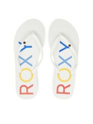 Roxy Japonki ARJL100876 Biały. Białe klapki Roxy, bez wzorów, z tworzywa sztucznego, bez obcasa. Za 59.99 zł.