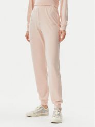 Guess Spodnie materiałowe O5GB05 KCQP2 Pomarańczowy Regular Fit. Brązowe spodnie materiałowe Guess, m, z aplikacjami, z materiału. Za 109.99 zł.
