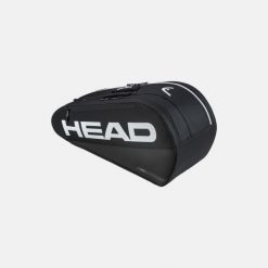 Torba na rakiety tenisowe Head Tour. Czarne torby na ramię Head, bez wzorów, z materiału, eleganckie, na ramię, bez dodatków. Za 323.00 zł.