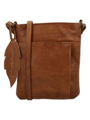 HIDE & STITCHES Skórzana torebka w kolorze jasnobrązowym - 22 x 24 x 3 cm rozmiar: onesize. Brązowe torby na ramię HIDE & STITCHES, bez wzorów, z materiału, na ramię, bez dodatków. Za 252.99 zł.