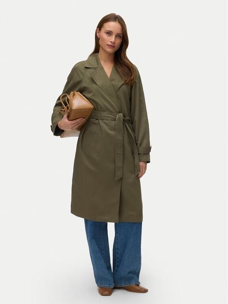 Vero Moda Trencz Lou 10257581 Zielony Regular Fit. Zielone płaszcze Vero Moda, xs, bez wzorów, z syntetyku, bez kaptura. Za 165.99 zł.