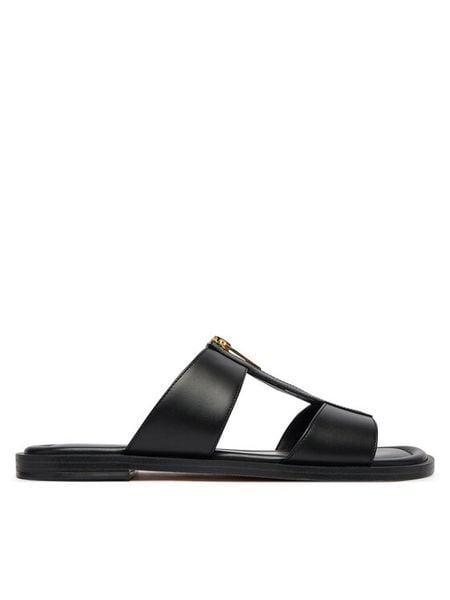 MICHAEL Michael Kors Klapki Berkley Flat 40S6BRFS1L Czarny. Czarne klapki MICHAEL Michael Kors, bez wzorów, ze skóry, bez obcasa. Za 384.99 zł.