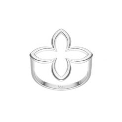 Pierścionek Icons w kształcie lilii posrebrzany. Pierścionki Lilou, posrebrzane. Za 149.00 zł.