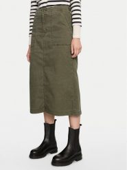 Levi's® Spódnica jeansowa Surplus A8696-0002 Zielony Regular Fit. Zielone spódnice s, bez wzorów, z bawełny. Za 199.99 zł.