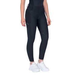 Damskie legginsy jeździeckie z pełną przyczepnością ELT Susann. Niebieskie legginsy ELT, l, bez wzorów, z elastanu, z podwyższonym stanem. Za 401.50 zł.