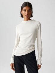 OPUS Koszulka w kolorze białym rozmiar: 40. Białe bluzki Opus, bez wzorów, bez kołnierzyka, bez ramiączek. Za 86.99 zł.