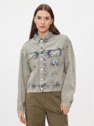 Calvin Klein Jeans Kurtka jeansowa J20J222501 Niebieski Boxy Fit. Niebieskie kurtki Calvin Klein Jeans, m, bez wzorów, z bawełny, bez kaptura. Za 429.99 zł.