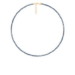 Naszyjnik z kamieni terahertz pozłacany. Naszyjniki Lilou, pozłacane. Za 179.00 zł.