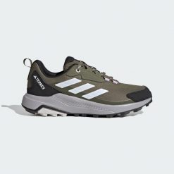 Damskie buty trekkingowe adidas Terrex Anylander Low. Brązowe trekkingi Adidas, z materiału. Za 329.00 zł.