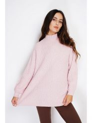 C& Jo Sweter w kolorze jasnoróżowym rozmiar: 38. Różowe swetry C& Jo, bez wzorów, z kaszmiru, bez ramiączek. Za 152.99 zł.