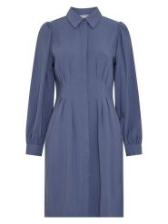 MOSS COPENHAGEN Sukienka w kolorze granatowym rozmiar: XL. Niebieskie sukienki Moss Copenhagen, xl, bez wzorów, bez kołnierzyka, bez ramiączek, midi. Za 184.95 zł.